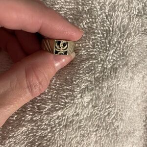Sterling Silver MJ Ring